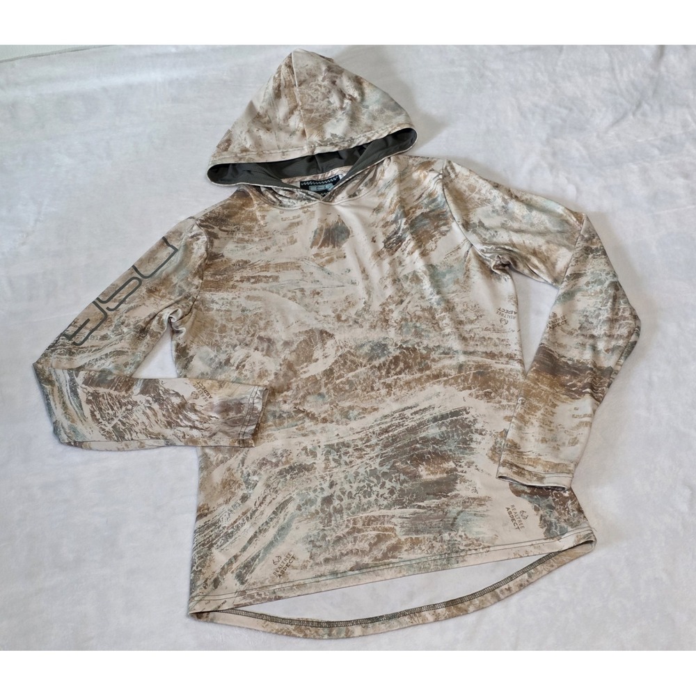 DSG outerwear womens medium juniper hooded shirt key west realtree aspect camo